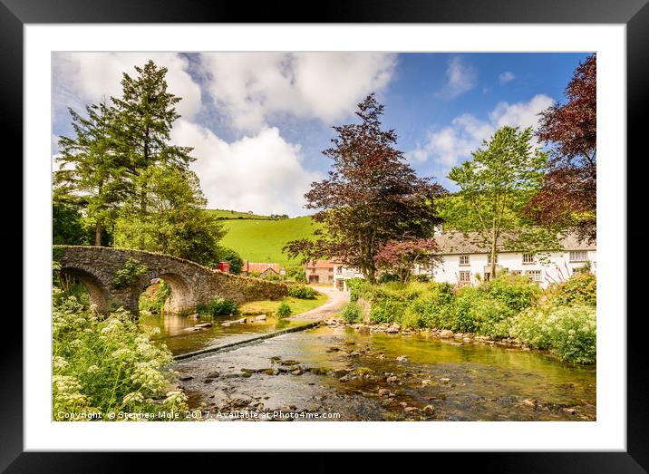 Doone Valley Framed Mounted Print by Stephen Mole