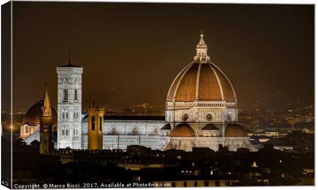 The Duomo of Florence Canvas Print by Marco Bicci