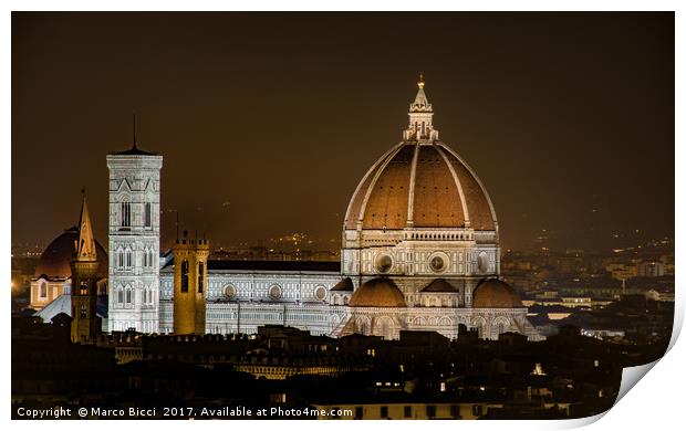 The Duomo of Florence Print by Marco Bicci