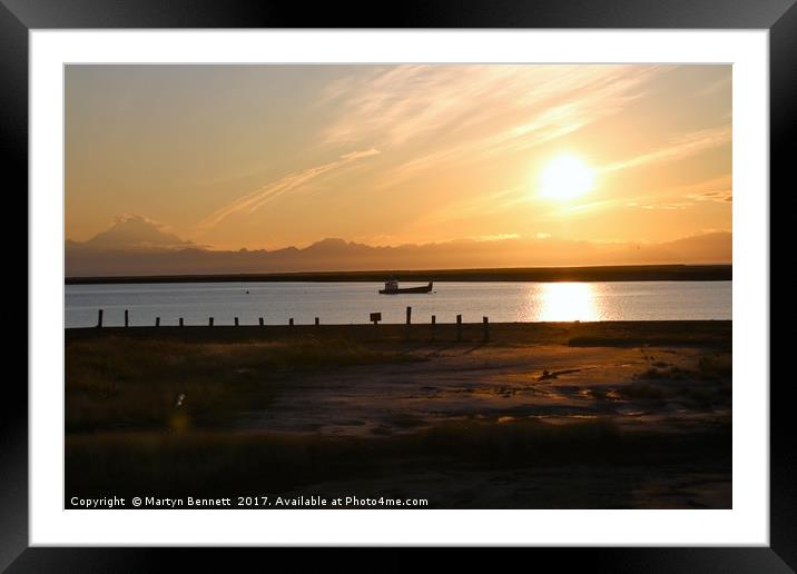 cook inlet Framed Mounted Print by Martyn Bennett