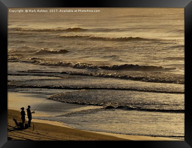 Sunrise sea fishing on Topsail Framed Print by Mark Ashton
