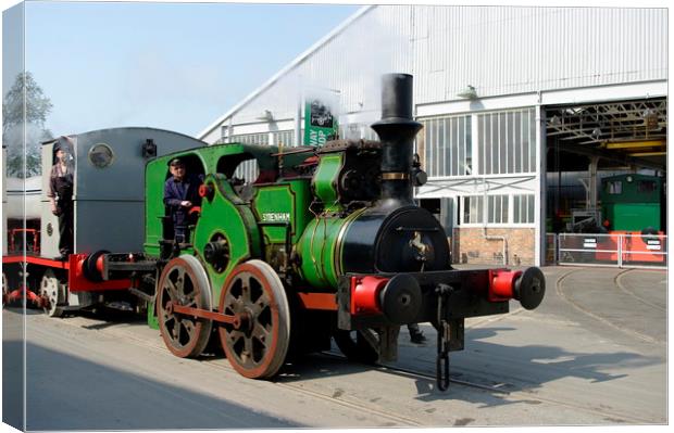 Aveling & Porter steam locomotive Canvas Print by Alan Barnes