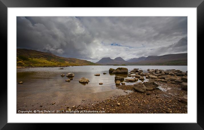 Loch Bad a Ghaill view Framed Mounted Print by Tom Dolezal