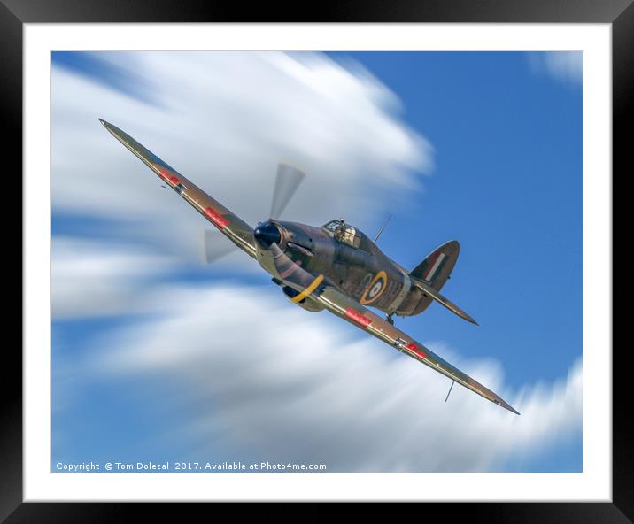 Hawker Hurricane wall art Framed Mounted Print by Tom Dolezal