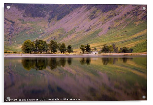 Buttermere Reflections Acrylic by Brian Jannsen