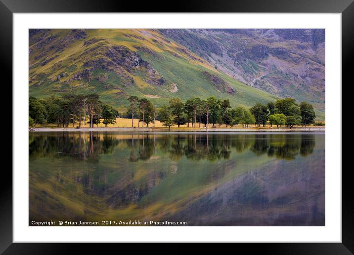 Buttermere Reflections II Framed Mounted Print by Brian Jannsen