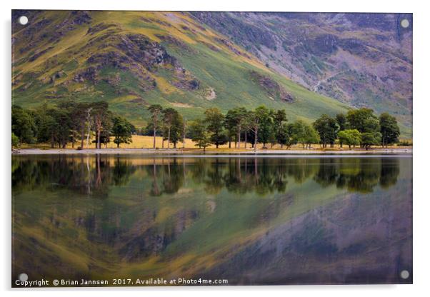 Buttermere Reflections II Acrylic by Brian Jannsen