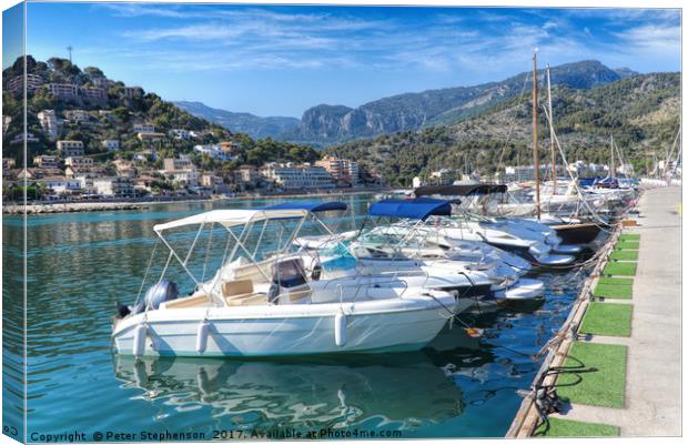 Soller Marina                                     Canvas Print by Peter Stephenson