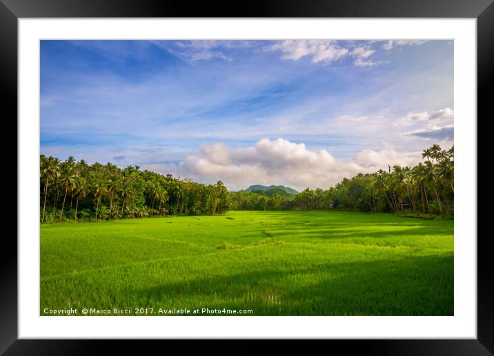 Countryside of Bohol Framed Mounted Print by Marco Bicci