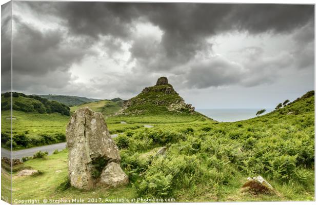 The Valley of the Rocks Canvas Print by Stephen Mole