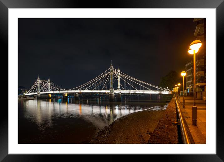 The Albert Bridge Framed Mounted Print by Dean Merry