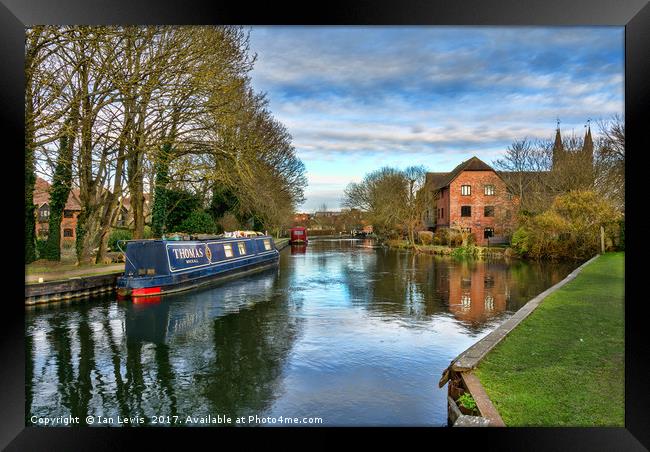 The Kennet At West Mills Newbury Framed Print by Ian Lewis