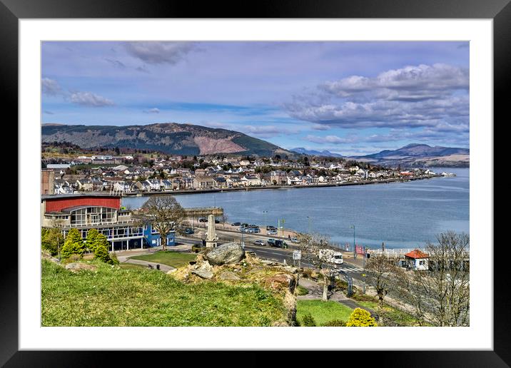 Dunoon Framed Mounted Print by Valerie Paterson