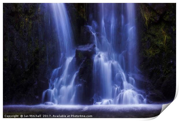 Dreamy Waterfall Print by Ian Mitchell