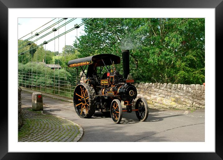 Fowler Traction Engine Framed Mounted Print by Alan Barnes