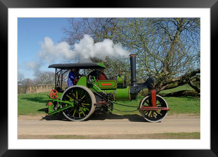 Aveling & Porter Steam Roller Framed Mounted Print by Alan Barnes