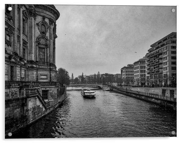 River Spee, Berlin, Germany Acrylic by Mark Llewellyn