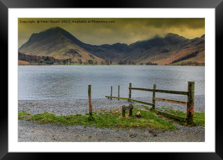 Buttermere Clouds Framed Mounted Print by Peter Stuart