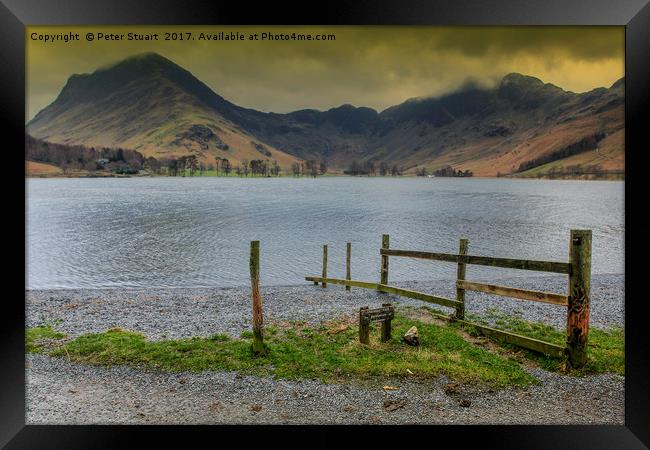 Buttermere Clouds Framed Print by Peter Stuart