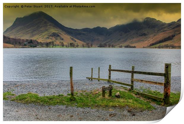 Buttermere Clouds Print by Peter Stuart