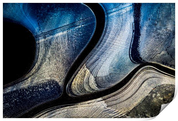 Swirly ice patterns  Print by Andrew Kearton