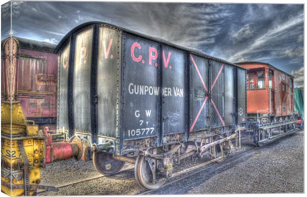 Railway Gunpowder Wagon Canvas Print by Chris Thaxter