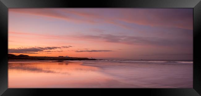 Beautiful Bamburgh Beach Long Exposure Framed Print by Naylor's Photography