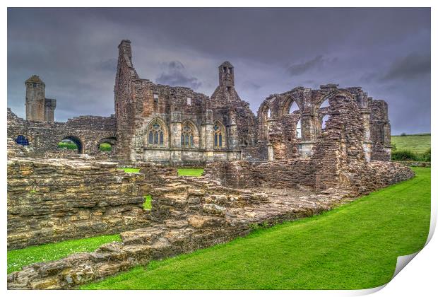 Crossraguel Abbey Print by Valerie Paterson