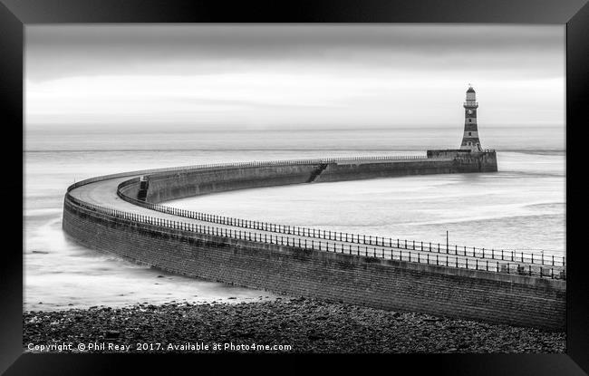 Roker Pier, Sunderland Framed Print by Phil Reay