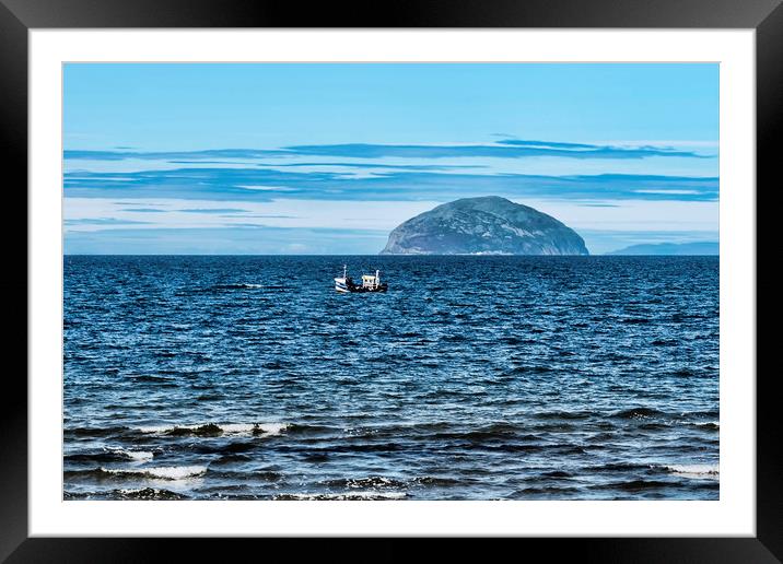 Ailsa Craig Framed Mounted Print by Valerie Paterson