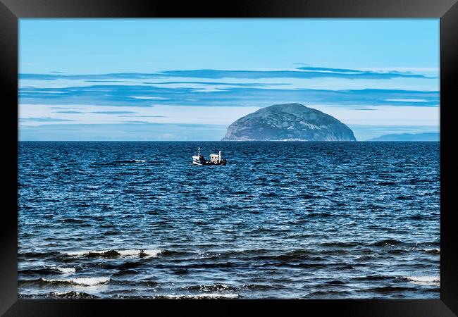 Ailsa Craig Framed Print by Valerie Paterson