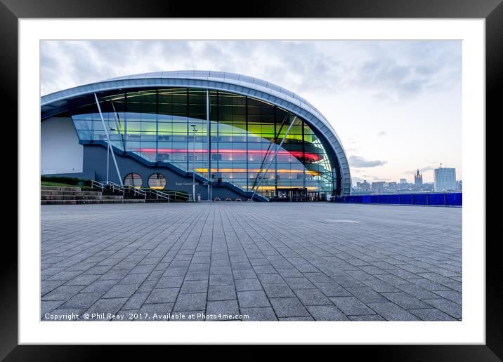 The Sage, Gateshead.  Framed Mounted Print by Phil Reay