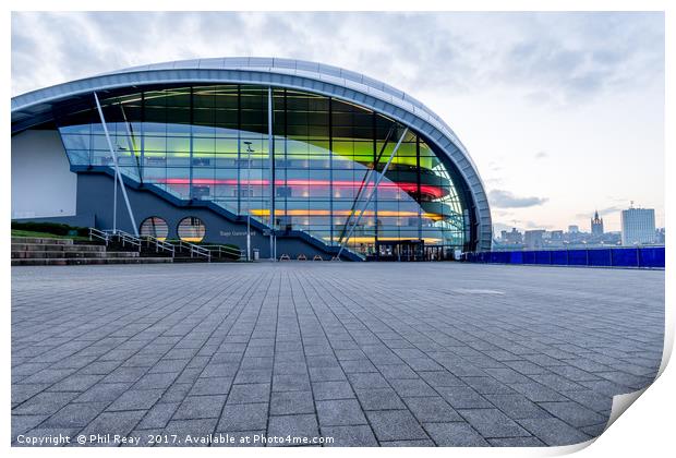 The Sage, Gateshead.  Print by Phil Reay