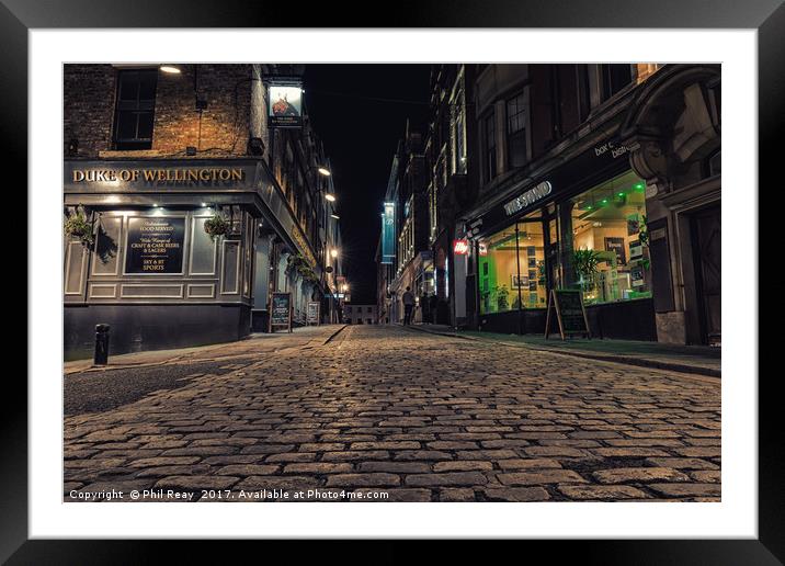 High Bridge, Newcastle upon Tyne Framed Mounted Print by Phil Reay