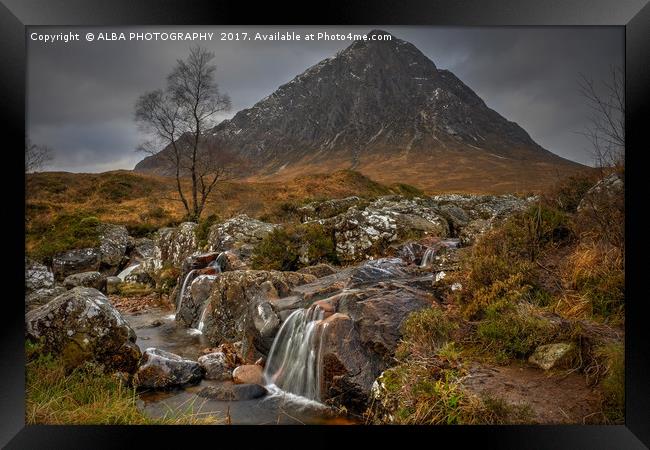 Buachaille Etive Mor, Glencoe, Scotland Framed Print by ALBA PHOTOGRAPHY