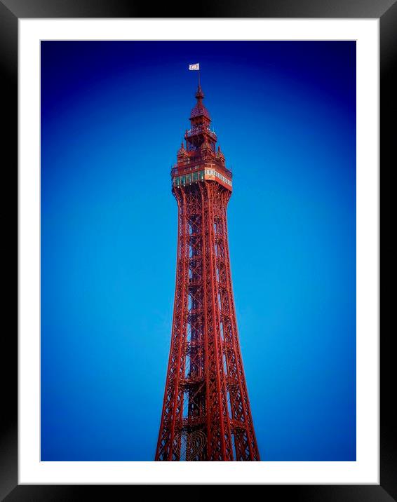 Blackpool Tower  Framed Mounted Print by Victor Burnside