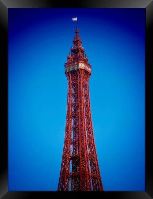 Blackpool Tower  Framed Print by Victor Burnside