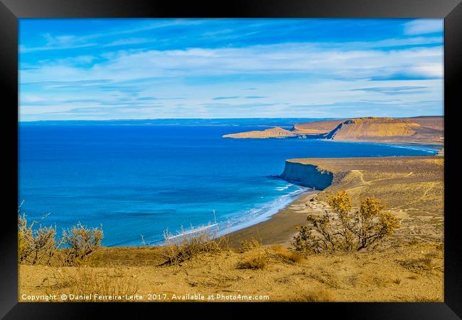 Seascape View from Punta del Marquez Viewpoint, Ch Framed Print by Daniel Ferreira-Leite