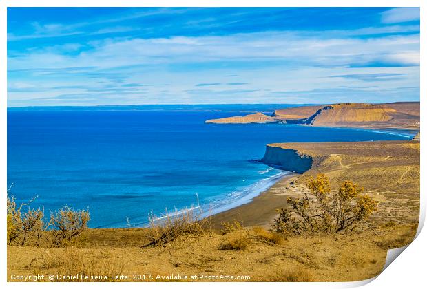 Seascape View from Punta del Marquez Viewpoint, Ch Print by Daniel Ferreira-Leite