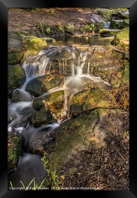Sefton Park Waterfall Framed Print by Paul Madden