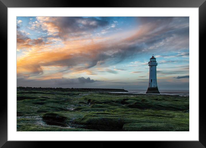 New Brighton Lighthouse Framed Mounted Print by Graham Morris