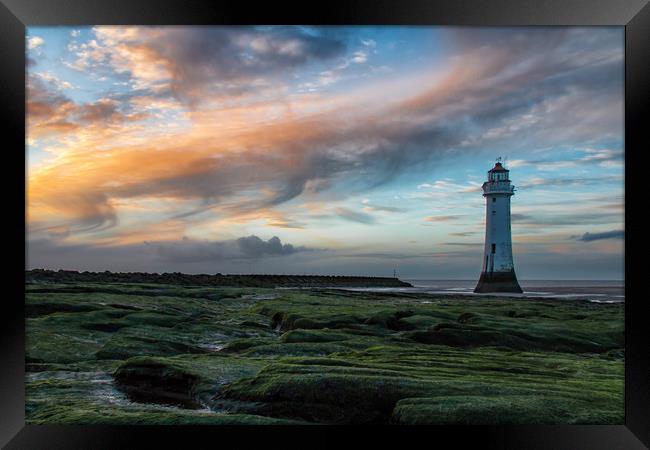 New Brighton Lighthouse Framed Print by Graham Morris
