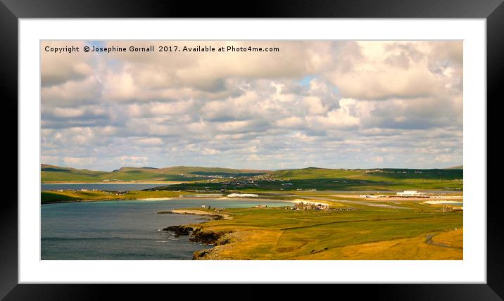 View from Sumburgh Head Shetland Framed Mounted Print by Josephine Gornall
