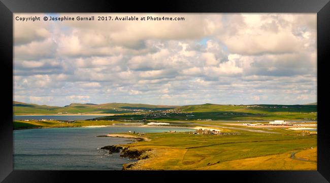 View from Sumburgh Head Shetland Framed Print by Josephine Gornall