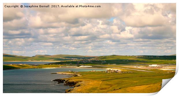 View from Sumburgh Head Shetland Print by Josephine Gornall