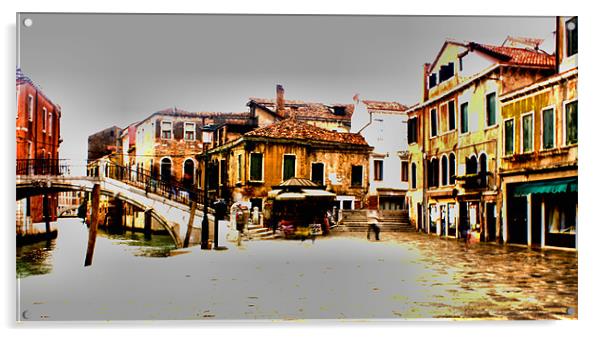Venice Hi-Key Acrylic by Lucy Antony