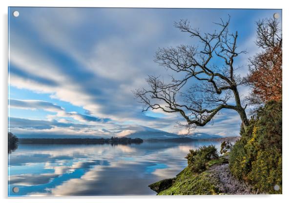 Loch Lomond  Acrylic by Valerie Paterson