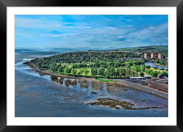 Dumbarton View Framed Mounted Print by Valerie Paterson