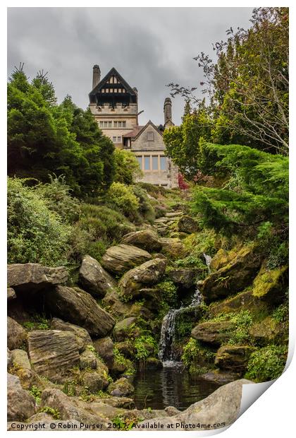 Moody Cragside Print by Robin Purser