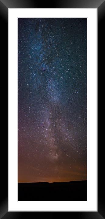 The Milky Way from Northumberland Framed Mounted Print by Robin Purser